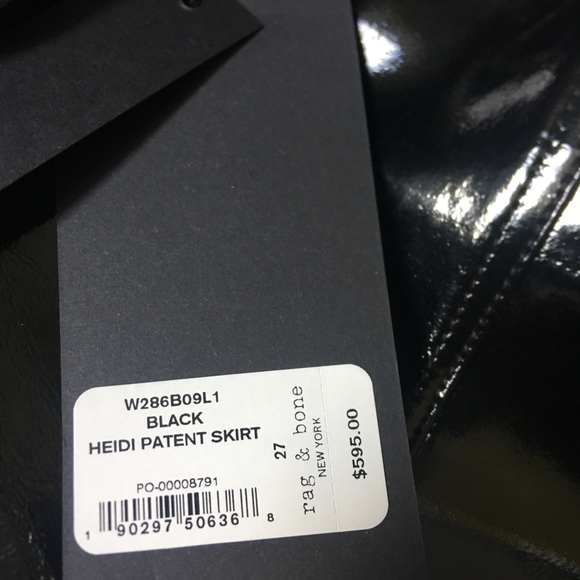 Rag & Bone Heidi Patent Skirt - Picture 6 of 8